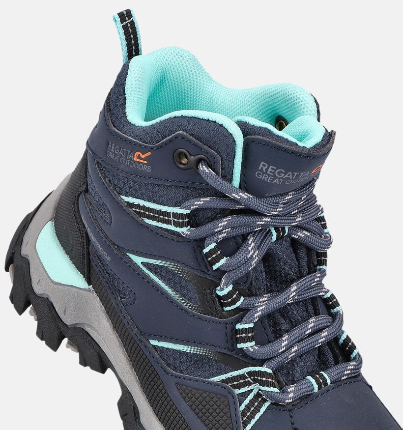 Regatta HolcombeIII Bt Jnr Chaussures de randonn&eacute;e en Bleu pour gar&ccedil;ons (361303) - pour semelles orthop&eacute;diques