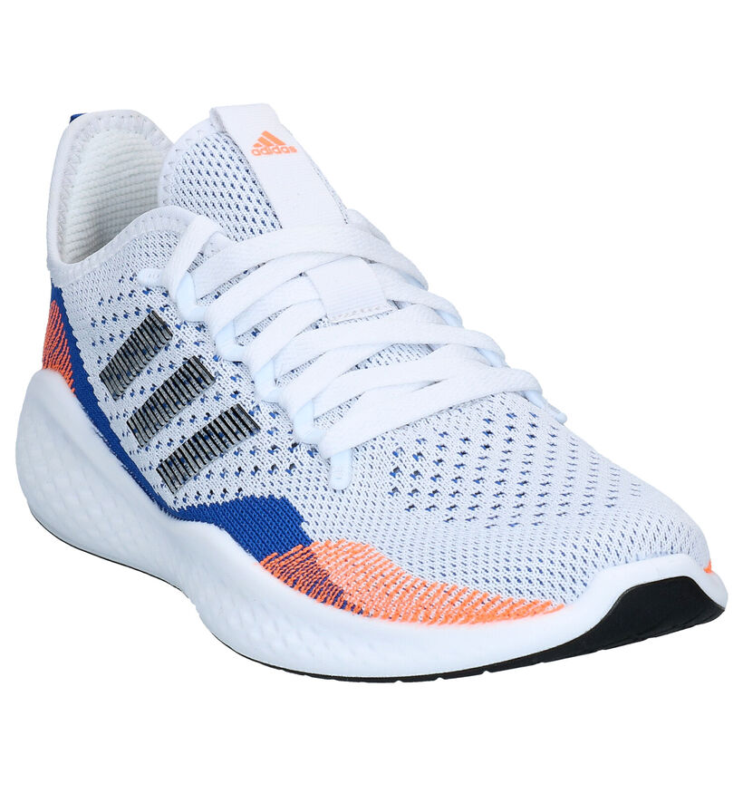 adidas Fluidflow Witte Sneakers in stof (284852)