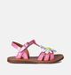 Pom d'Api Plagette Big Flo Sandales en Rose pour filles (354603)