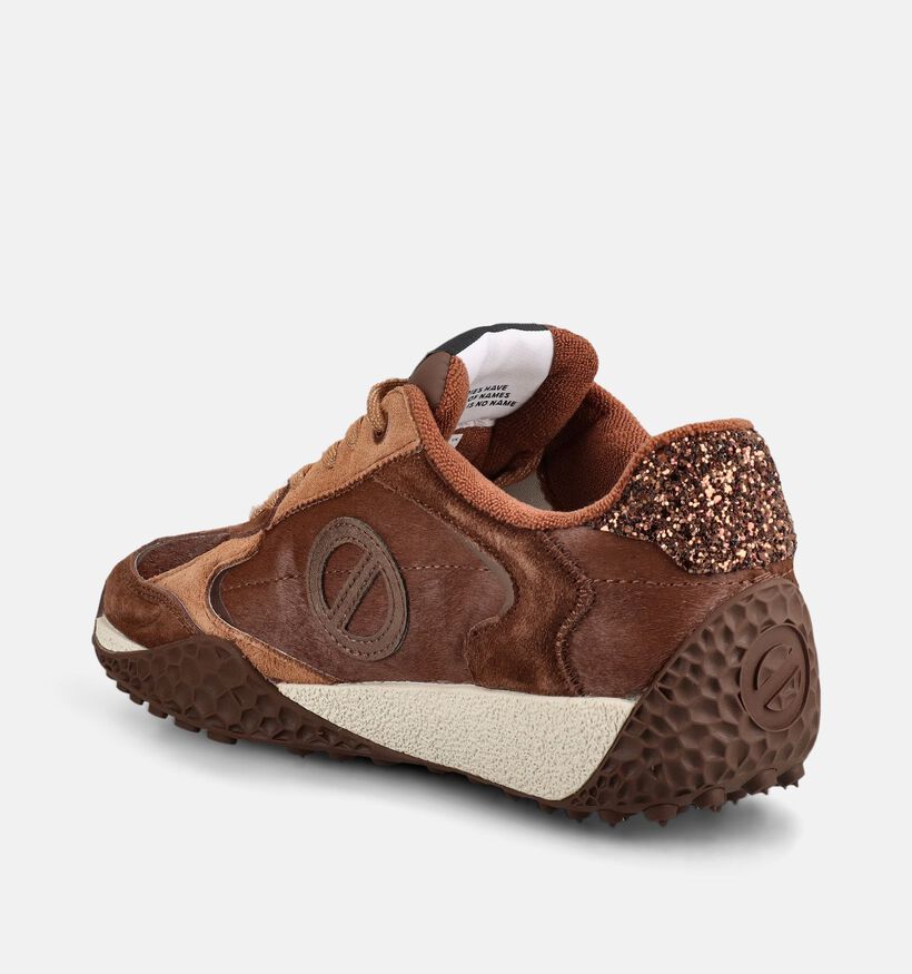 No Name Kate Bruine Sneakers voor dames (380992) - geschikt voor steunzolen