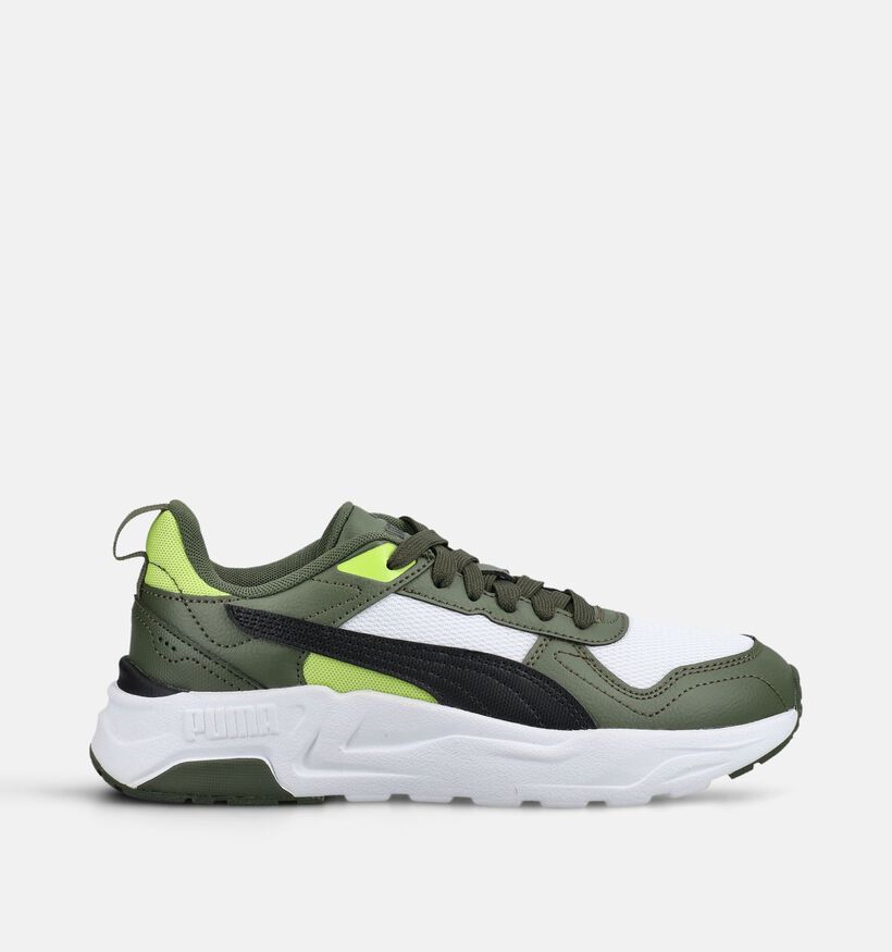 Puma Trinity 2 LT Baskets basses en Vert pour gar&ccedil;ons (375563) - pour semelles orthop&eacute;diques