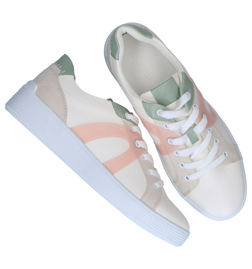 Esprit Agnes Chaussures à lacets en Blanc en simili cuir (285153)