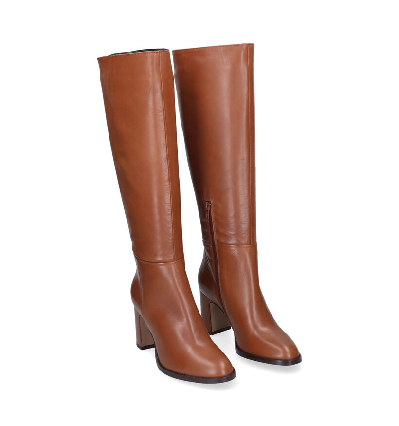 Duee Bottes hautes en Cognac pour femmes (303433)