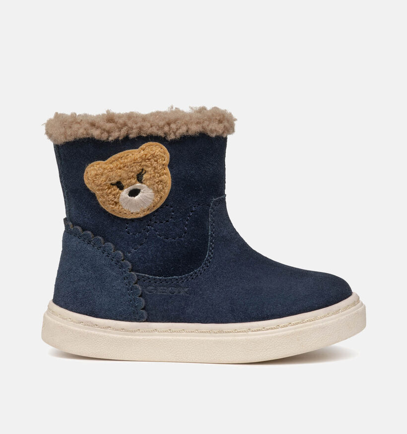 Geox Nashik Boots en Bleu pour filles (345912) - pour semelles orthopédiques