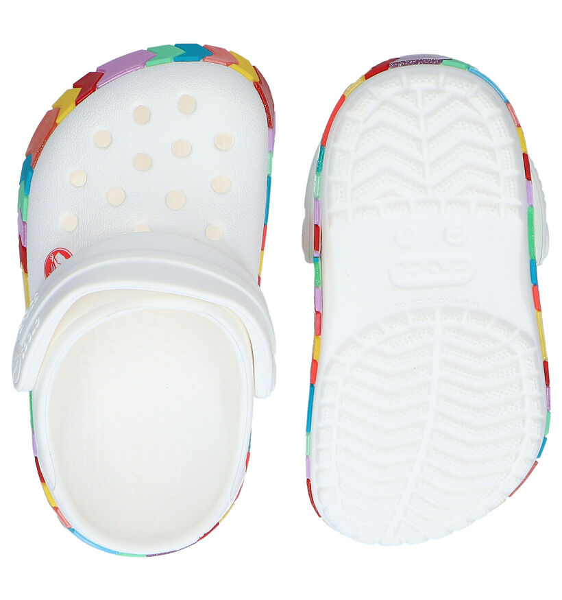 Crocs Chevron Beaded Clog Sandales en Blanc pour filles (289805)