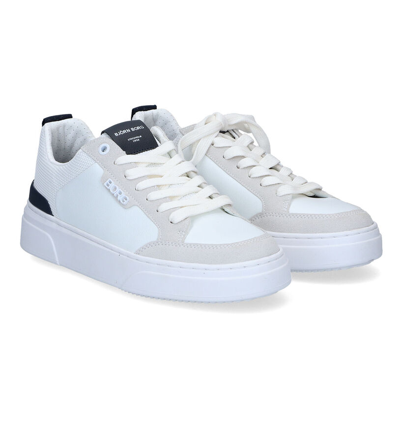 Björn Borg Chaussures à lacets en Blanc pour hommes (320604) - pour semelles orthopédiques