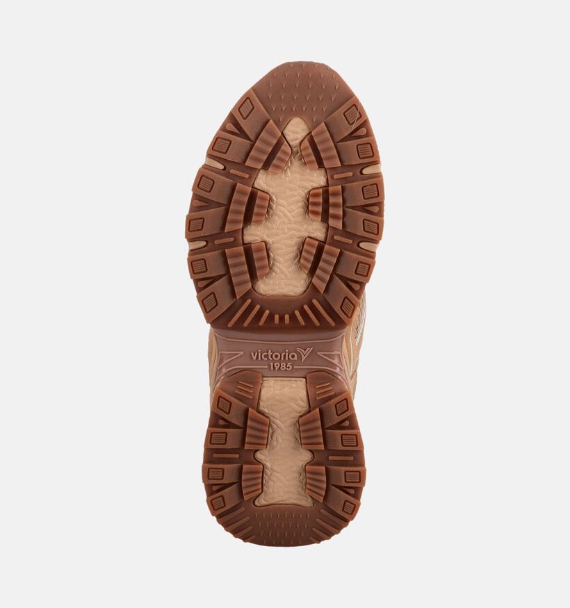 Victoria Baskets en Beige fonc&eacute; pour femmes (378892) - pour semelles orthop&eacute;diques