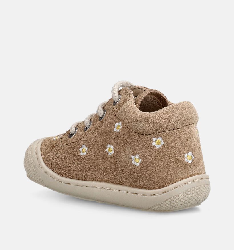 Naturino Cocoon Beige Babysneakers voor meisjes (371591) - geschikt voor steunzolen