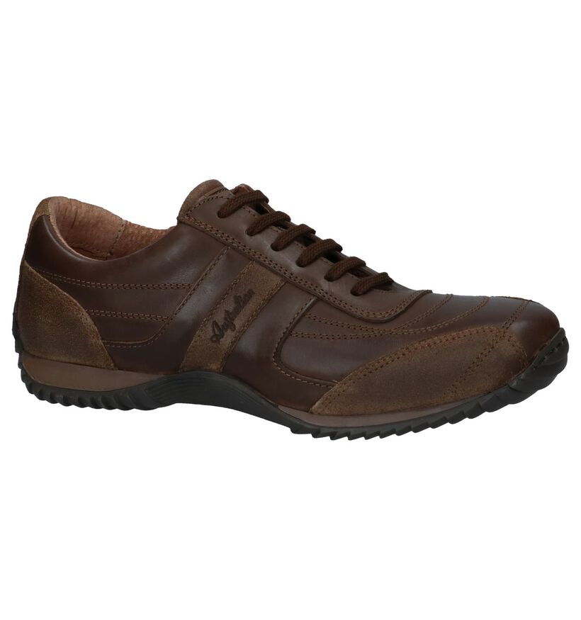 Zwarte Casual Veterschoenen Australian Owen in leer (251254)