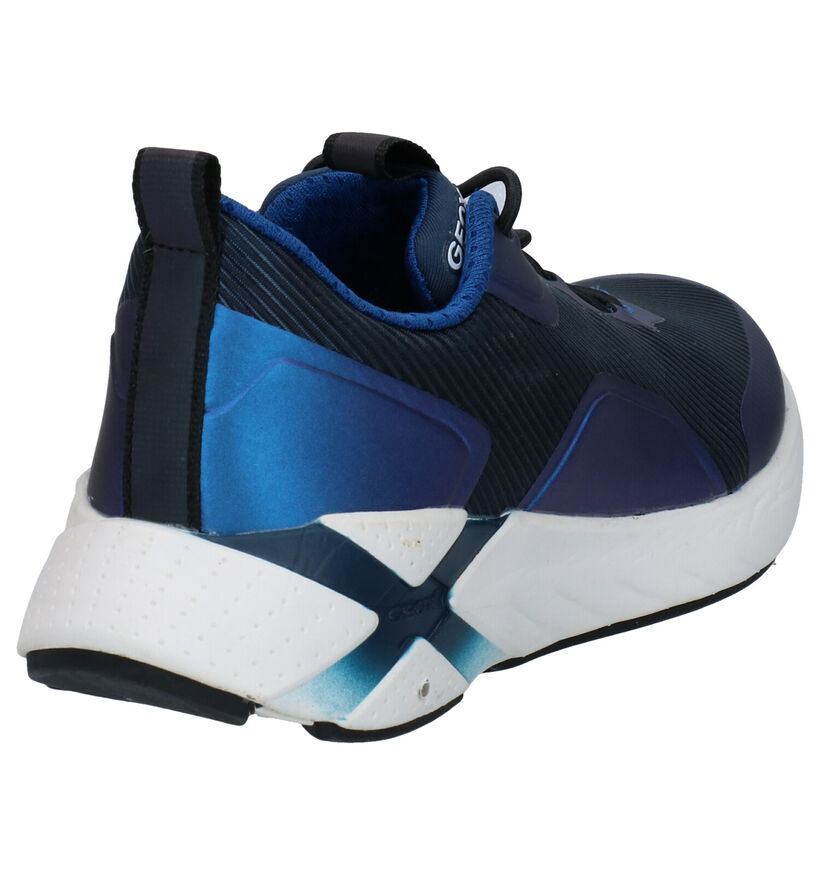 Geox Playkix Blauwe Sneakers voor jongens, meisjes (284101) - geschikt voor steunzolen