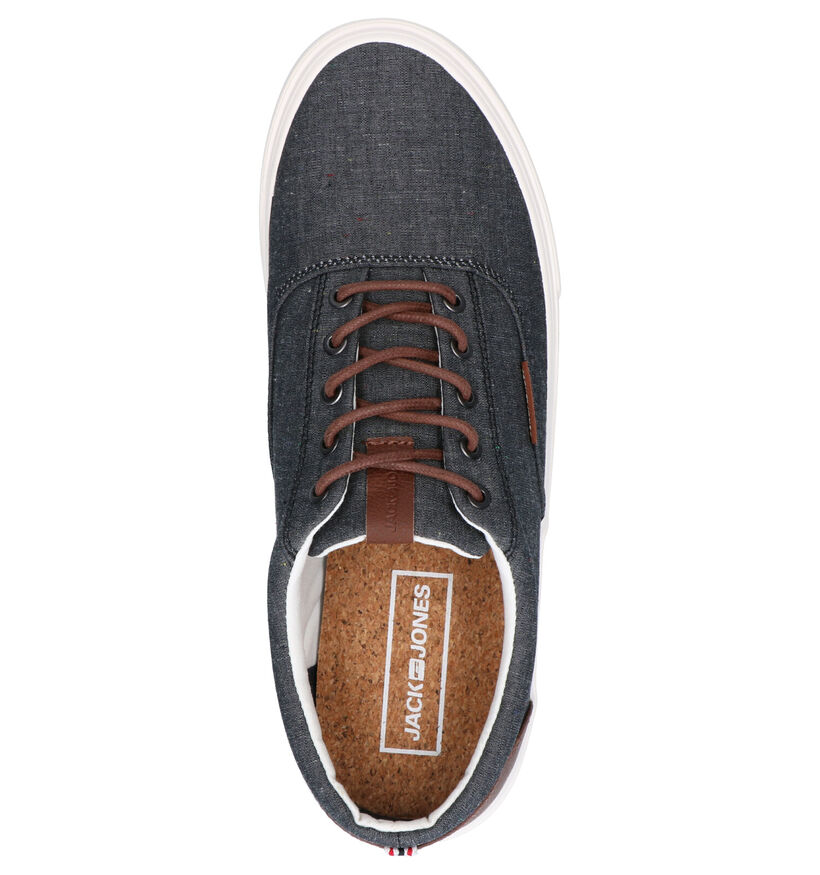 Jack & Jones Vision Classic Chambray Blauwe Veterschoenen in stof (286411)