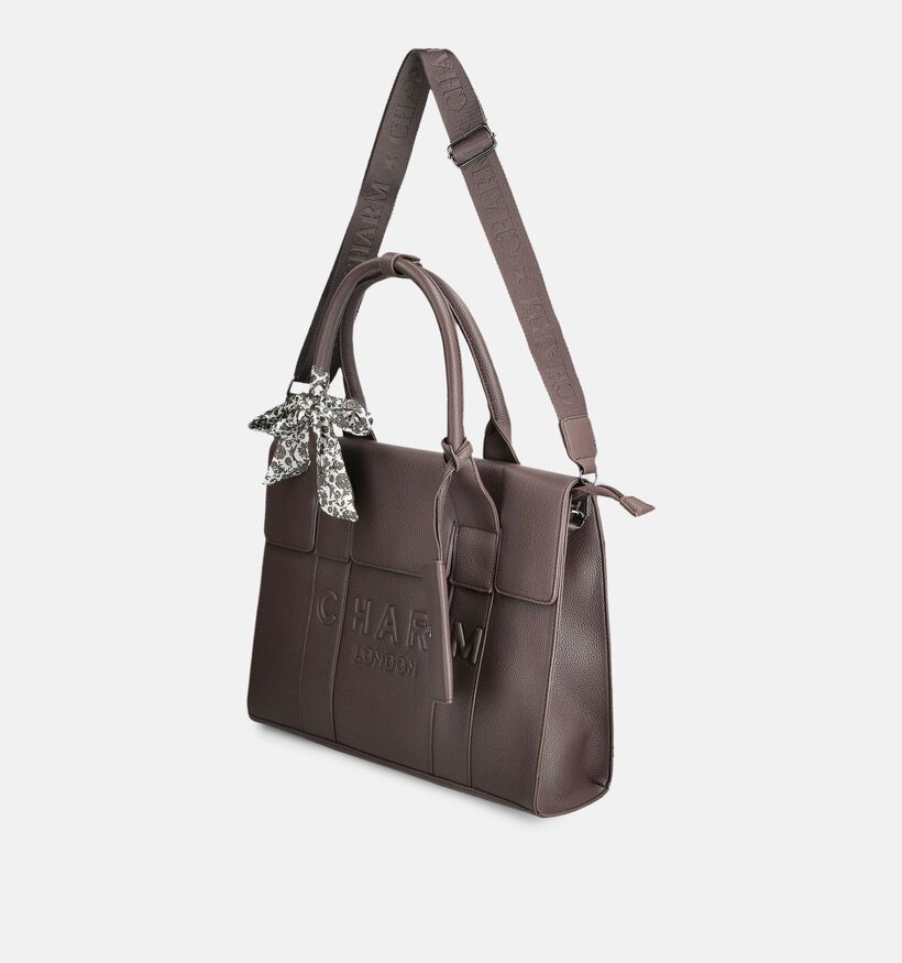 Charm London Donkerbruine Shopper voor dames (380936)