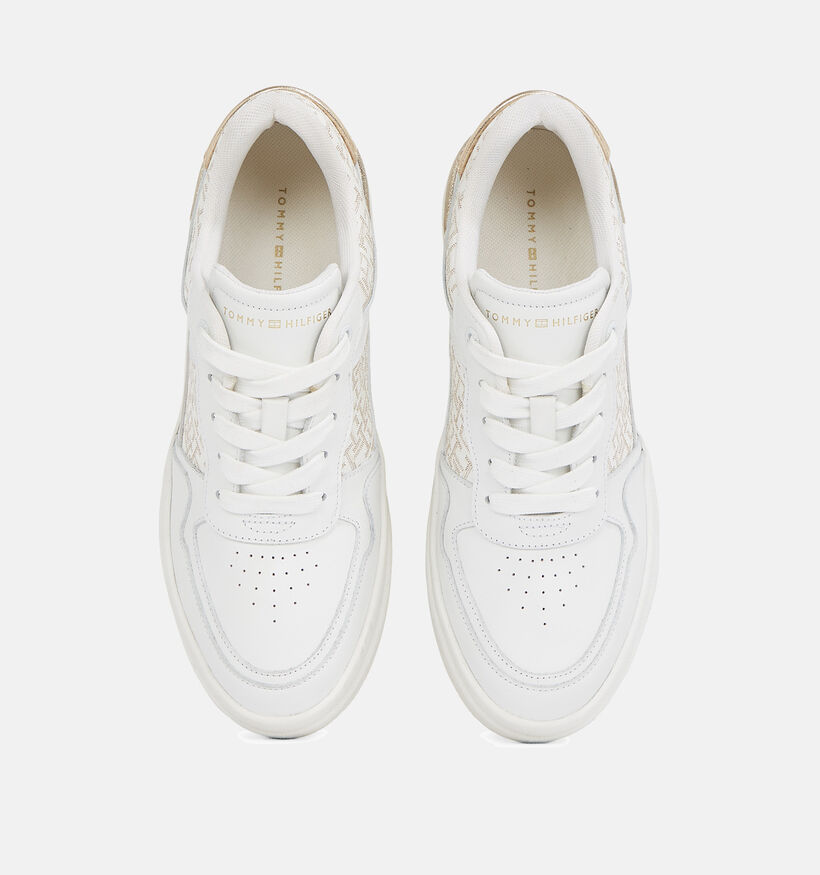 Tommy Hilfiger Lux Court Monogram Witte Sneakers voor dames (349711)