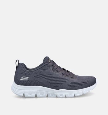 Skechers Low Sneakers Taupe/Paars/Blauw