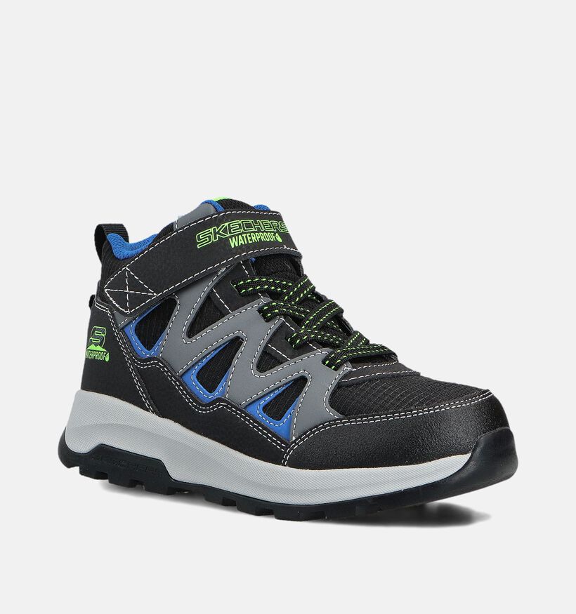 Skechers Storm Blazer Baskets en Gris/Bleu pour filles, garçons (360962) - pour semelles orthopédiques