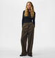 Pieces Audre Cord Donkergroene Geklede Broek voor dames (379333)