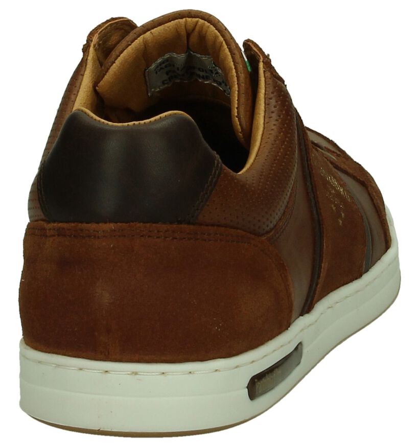 Cognac Casual Veterschoen Pantofola d'Oro in nubuck (200320)