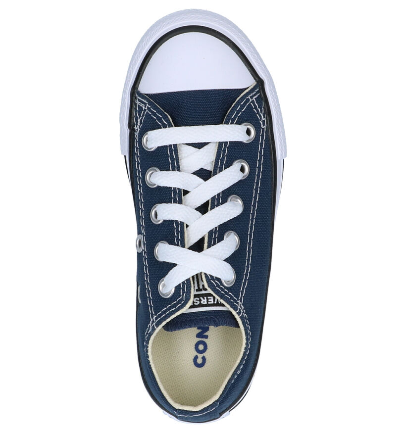 Converse Chuck Taylor All Star OX Baskets en Bleu en textile (266024)