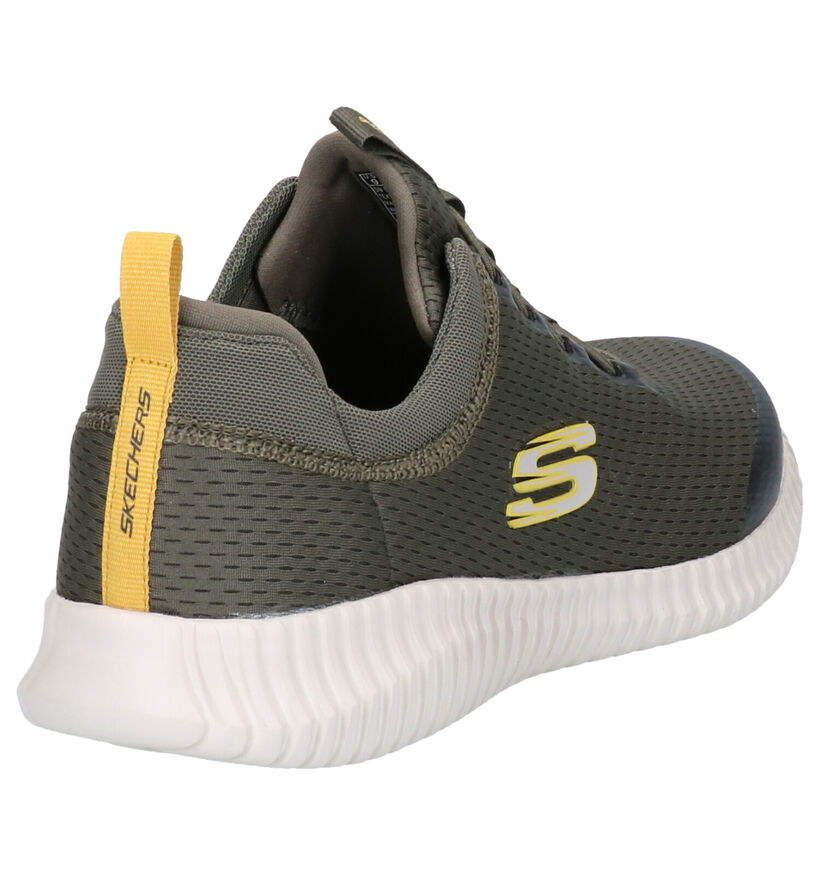 Skechers Elite Flex Zwarte Sneakers in stof (287096)