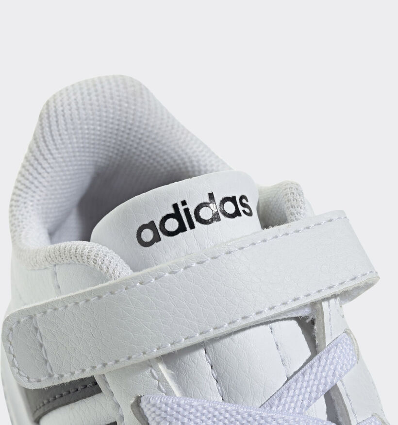 adidas Streettalk EL I Baskets basses en Blanc pour gar&ccedil;ons (372789)
