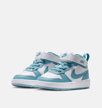 Nike Court Borough Mid Sneakers 125 -PALE IVORY/HEMP-SAIL/White/ Denim Turquoise/Soft Pearl/ Dark Team Red