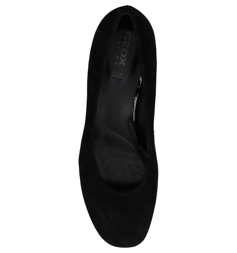 Zwarte Pumps Geox Chloo High in daim (223747)