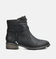 Rieker Bottines plates en Noir pour femmes (379879) - pour semelles orthop&eacute;diques