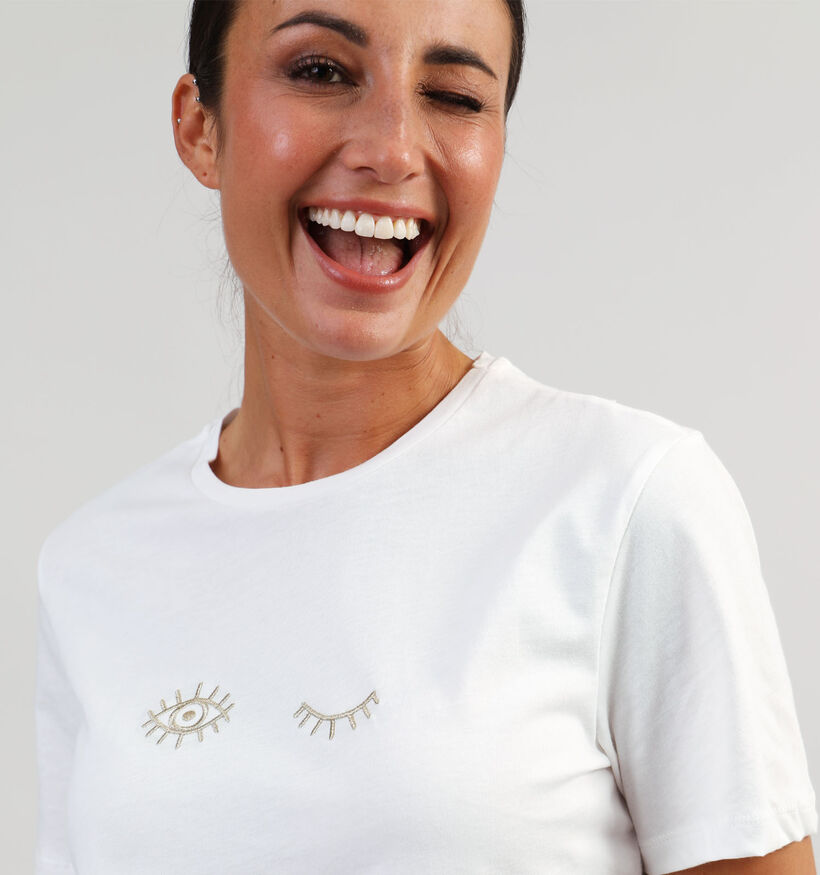 Vila Witte T-shirt voor dames (361404)