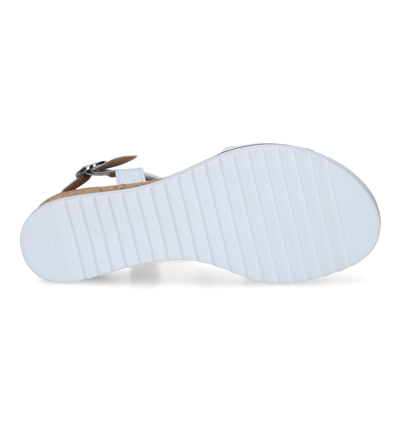 Gabor Witte Sandalen in leer (301882)