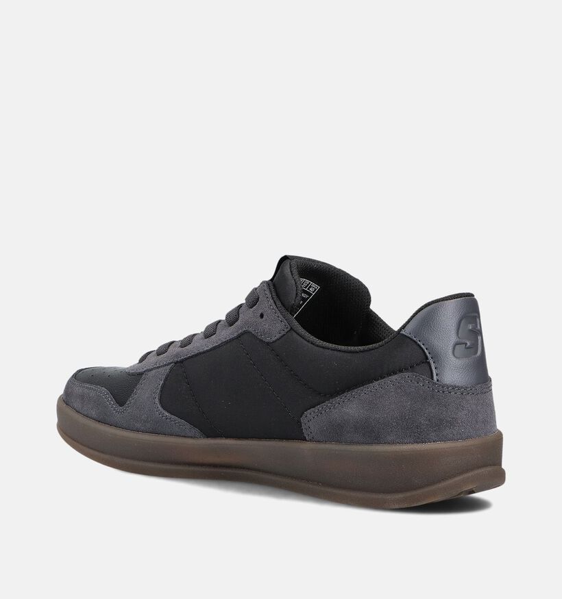 Skechers New Wave Cup Calven Baskets basses en Noir pour hommes (359762) - pour semelles orthopédiques