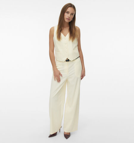 Vero Moda Broeken Geel