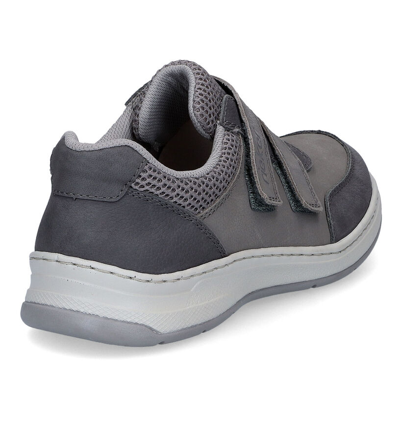Rieker Grijze Velcroschoenen in kunstleer (308584)