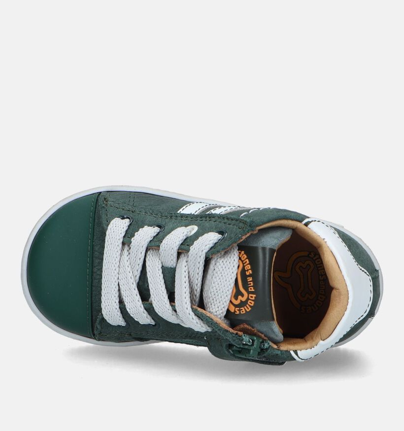 STONES and BONES Nepo Groene Babyschoenen voor jongens (329447) - geschikt voor steunzolen