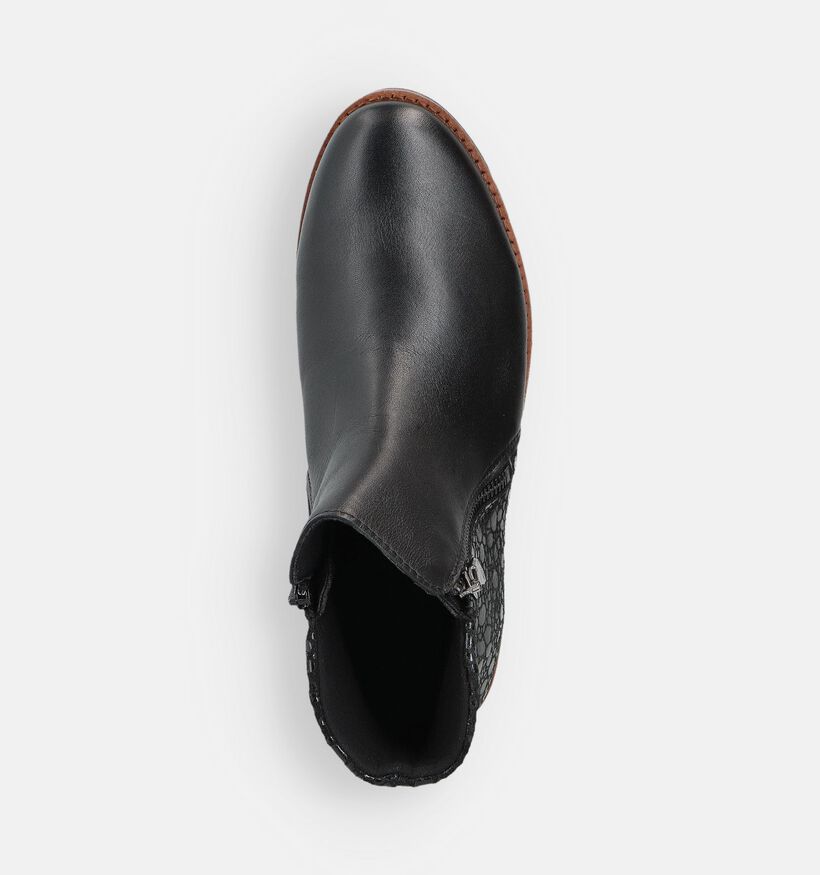 Solemade Zoe Bottines plates en Noir pour femmes (380022) - pour semelles orthop&eacute;diques