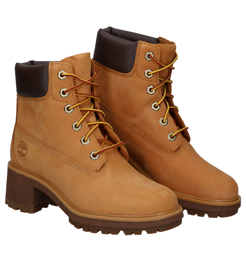 Timberland Kinsley 6IN WP Zwarte Boots in nubuck (267893)