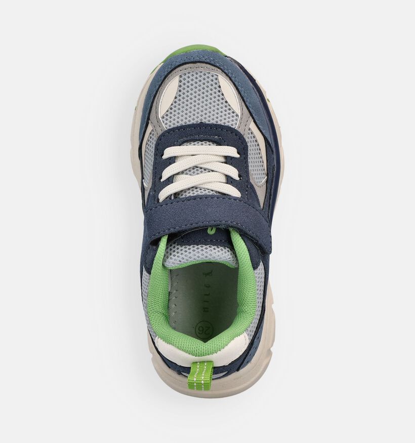 Milo & Mila Baskets basses en Bleu fonc&eacute; pour filles, gar&ccedil;ons (371094)