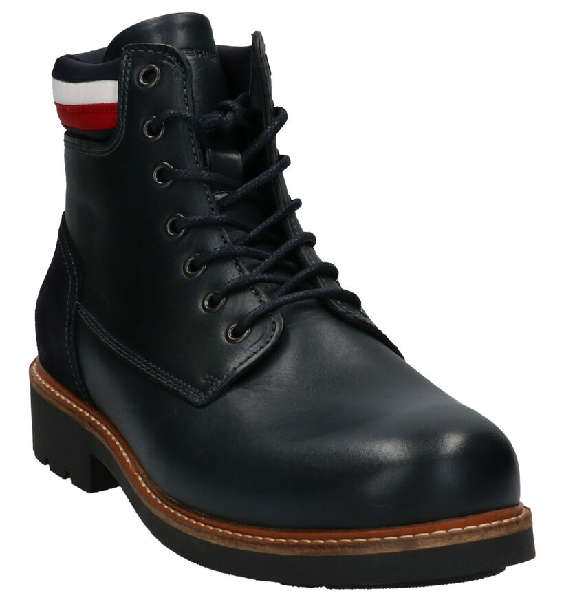 Tommy Hilfiger Active Corporate Blauwe Boots in leer (255892)