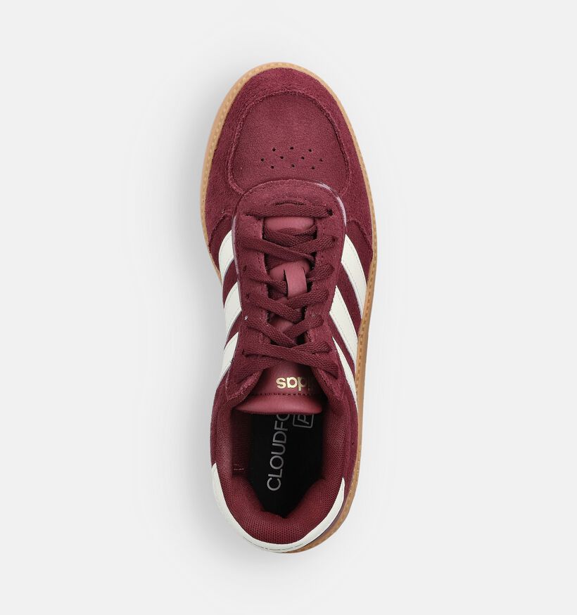 adidas Breaknet Sleek Baskets en Bordeaux pour femmes (365442) - pour semelles orthopédiques