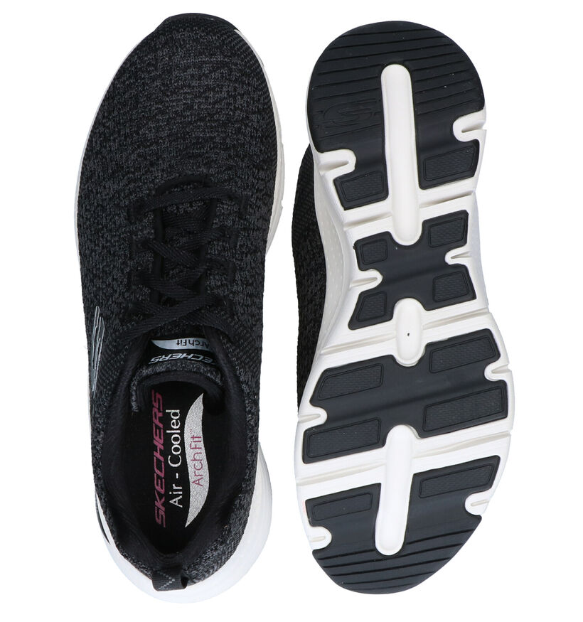Skechers Arch Fit Infinite Adventure Zwarte Sneakers voor dames (301268) - geschikt voor steunzolen