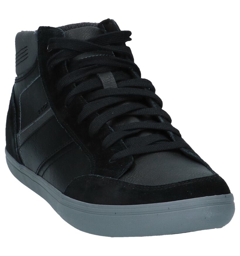 Zwarte Hoge Sneakers Geox in leer (223059)