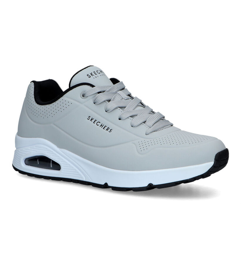 Skechers Uno Stand On Air Baskets en Gris pour hommes (324562) - pour semelles orthopédiques