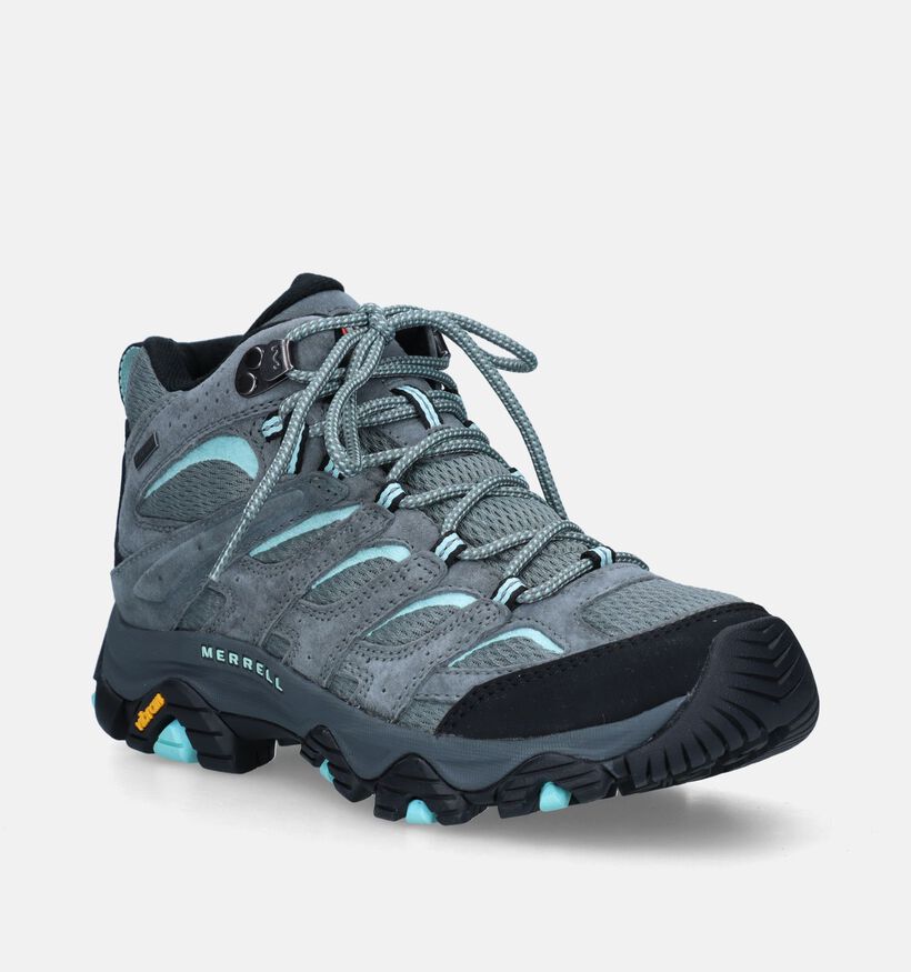 Merrell Moab 3 Mid GTX Chaussures de randonnée en Vert pour femmes (340716) - pour semelles orthopédiques