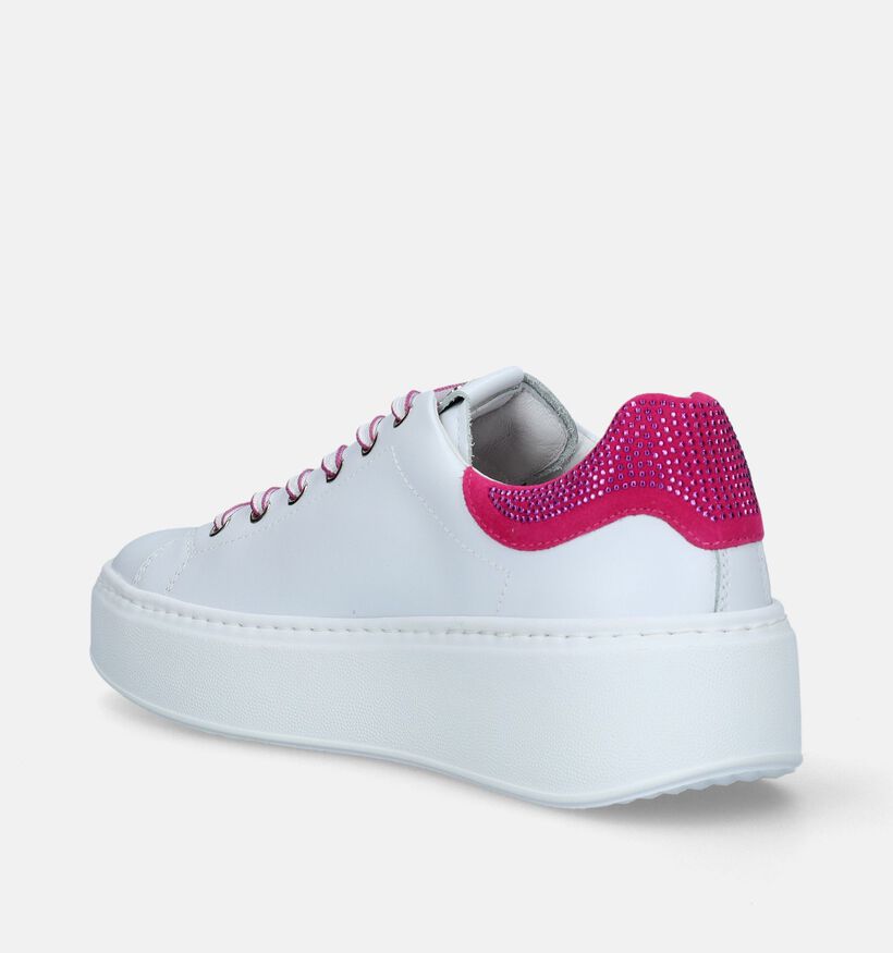 NeroGiardini Witte Sneakers voor dames (337185) - geschikt voor steunzolen