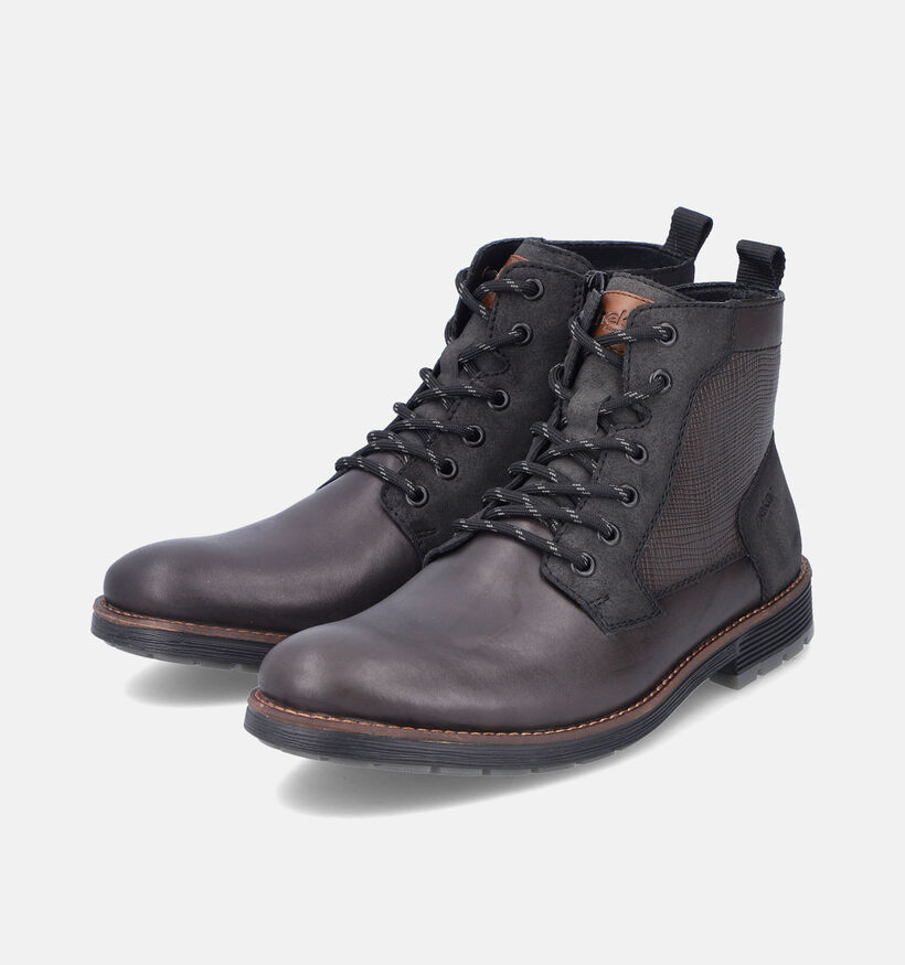Rieker Boots à lacets en Gris pour hommes (347449)