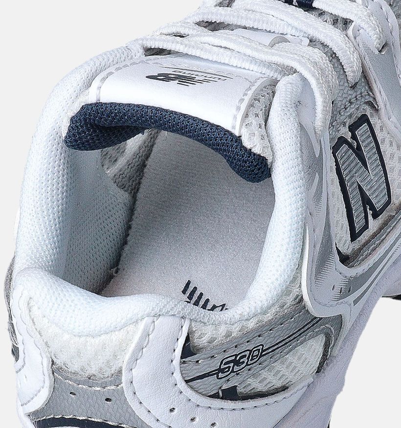 New Balance 530 Baskets basses en Blanc pour filles, garçons (353444) - pour semelles orthopédiques
