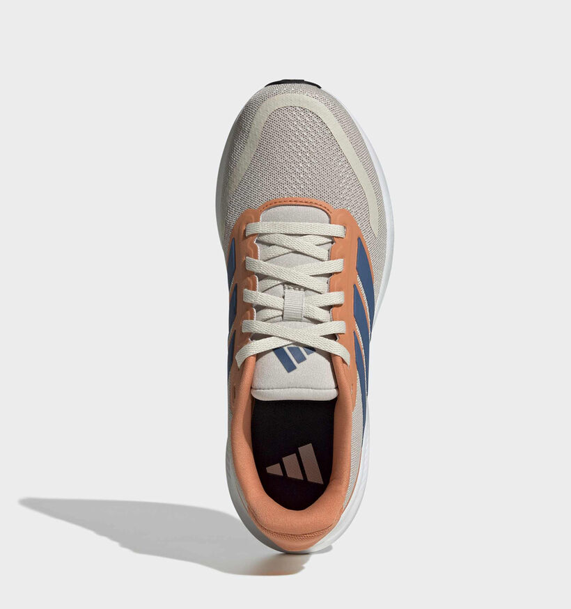 adidas Runfalcon Baskets basses en Gris pour gar&ccedil;ons (372650) - pour semelles orthop&eacute;diques