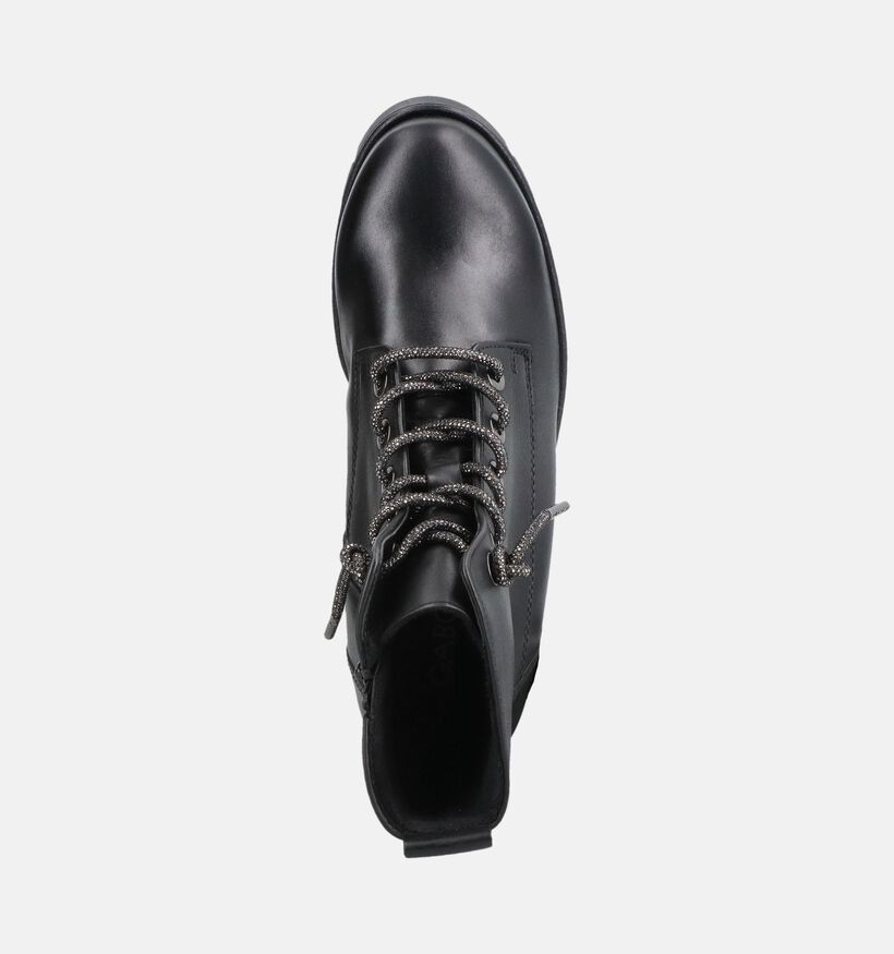 Gabor Comfort Zwart Boots met Veter en Rits voor dames (380062) - geschikt voor steunzolen