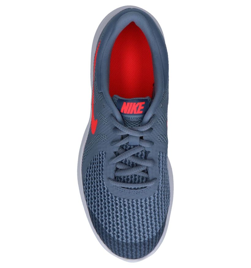 Nike Revolution Baskets basses en Bleu en textile (222215)