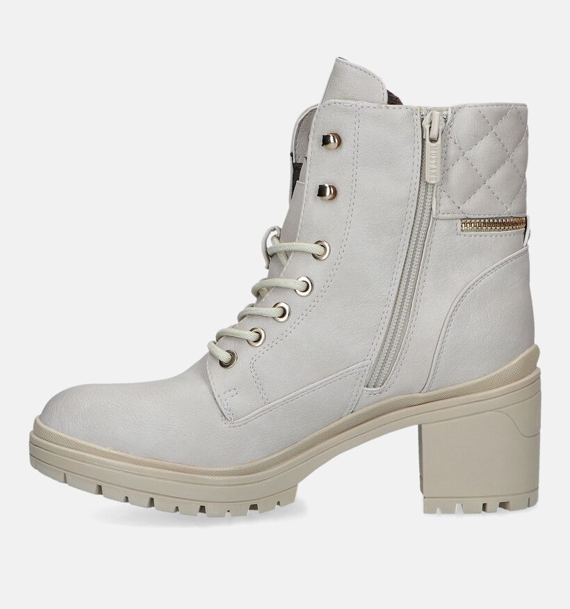 Mustang Boots à lacets en Écru pour femmes (331843)