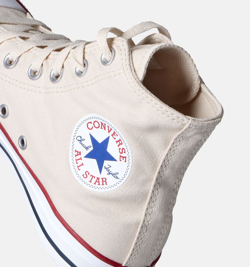 Converse CT All Star HI Baskets en Écru pour femmes (351030)